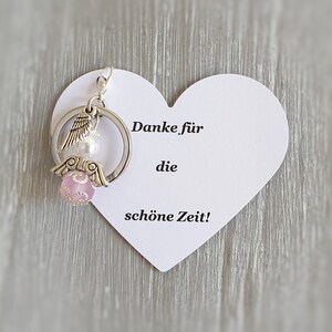 5 kaarten met beschermengel hanger engel doop communie bruiloft geluksbrenger hart verzilverd gast geschenk bedel personaliseerbaar parels