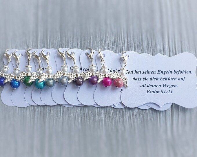 20 Guardian Angel Pendant Angel Baptism Communion Wedding Lucky Charm Charm Miracle Gift Confirmation Note Personalizable Multi-colored