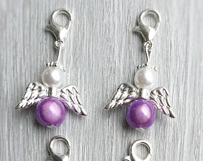 20 Guardian Angel Pendants Angel Baptism Communion Wedding Lucky Charm Confirmation Guest Gift Pearls Miracle Beads