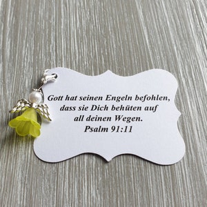 20 Beschermengel Hanger Engel Groen Doop Communie Bruiloft Geluksbrenger Zilver Verguld Gast Geschenk Vleugels Notitie Personaliseerbaar