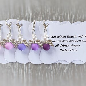 20 beschermengelhangers + 20 kaarten, doop, communie, bruiloft, geluksbrenger, verzilverd gastcadeau, engelnoot, aanpasbaar