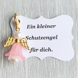 10 Beschermengelhangers + 10 Kaarten Doop Communie Engel Bruiloft Geluksbrenger Gastgeschenk Bevestigingsbrief Personaliseerbaar