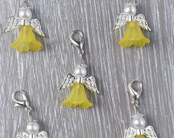 20 Guardian Angel Pendant Angel Baptism Communion Wedding Confirmation Angel Birth Lucky Charm Silver Plated Gift