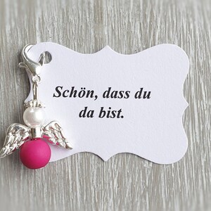 10 beschermengelhangers + 10 kaarten, doop, communie, bruiloft, geluksbrenger, verzilverd gastcadeau, vleugelnoot, aanpasbaar