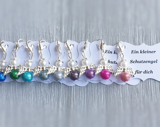 20 Guardian Angel Pendant Angel Baptism Communion Wedding Lucky Charm Charm Miracle Gift Confirmation Note Personalizable Multi-colored