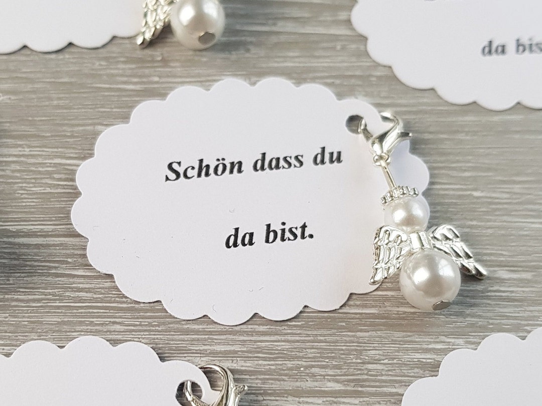 10 Schutzengel Anhänger Engel Taufe Kommunion Hochzeit Glückbringer
