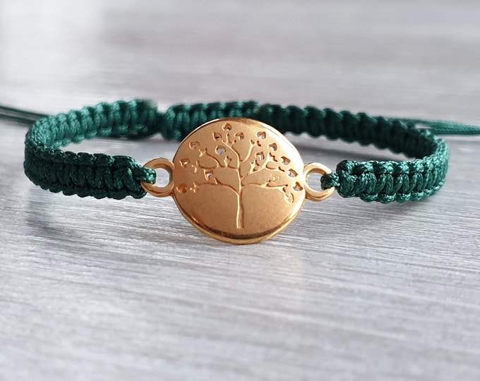 Bracelet Macrame Tree of Life Tree Tree of Life Lucky Charm Braided Bracelet Friendship Bracelet Girlfriend Color Choice Bracelet
