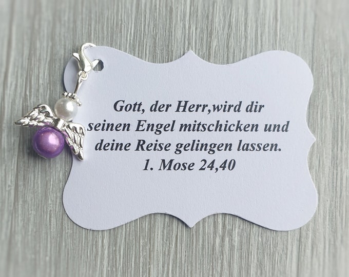 20 Guardian Angel Pendant Angel Baptism Communion Wedding Lucky Charm Silver Plated Gift Confirmation Note Personalizable Angel
