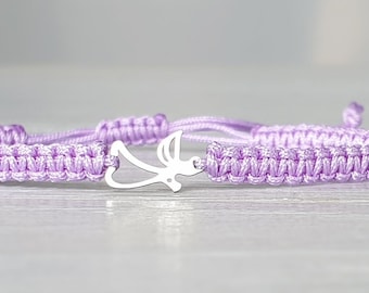 Bracelet ange gardien acier inoxydable ange grand choix de couleurs pendentif ange baptême communion confirmation porte-bonheur acier inoxydable
