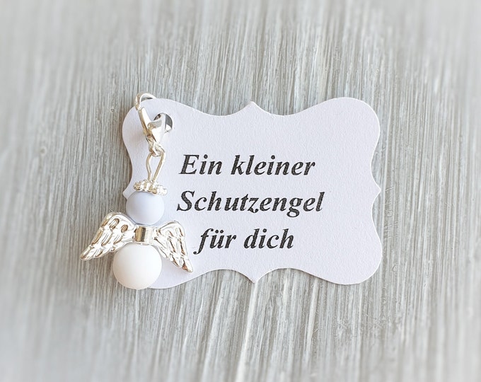 20 guardian angel pendants + 20 cards baptism communion lucky charm silver-plated guest gift angel note personalizable spb