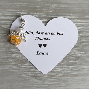 10 beschermengel hangers + 10 kaarten doop communie bruiloft geluksbrenger hart verzilverd gast geschenk bedel personaliseerbaar