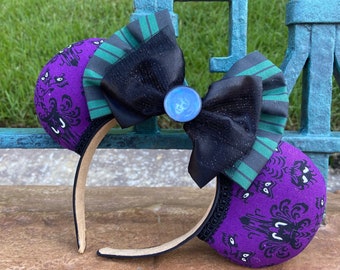 Haunted Mansion Inspired Mickey Disney Ears/ Madame Leota Halloween Ears