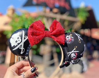 Pirates of the Caribbean Inspired Ears / Disney Attraction Inspired / Jack Sparrow Inspired Ears