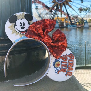 Pixar Pier / Mickey's Fun Wheel Minnie Inspired Disney Ears