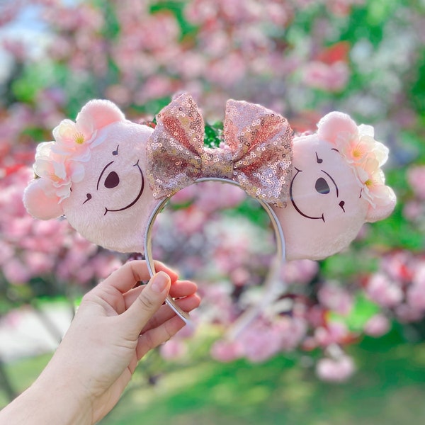 Sakura Pooh / Cherry Blossom Winnie the Pooh Inspired Disney / Mickey Ears /  Hundred Acre Wood / Tokyo Disneyland Inspired 桜