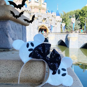 Mickey Ghost Inspired Disney Halloween Ears : Boo To You Mickey Happy Halloween Ears