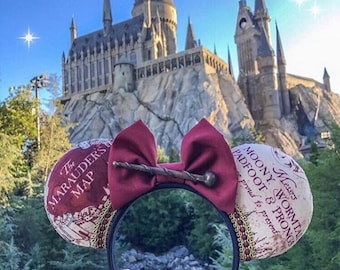 Monde du sorcier / Carte / Inspiré de Mickey / Oreilles de Disney