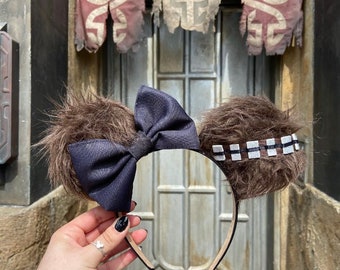 Chewbacca Ears / Star Wars Inspired Ears / Chewbacca Disney Ears / Chewbacca Mickey Ears