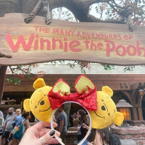 Winnie the Pooh Inspired Disney / Mickey Ears / Honey Drip Hundred Acre Wood