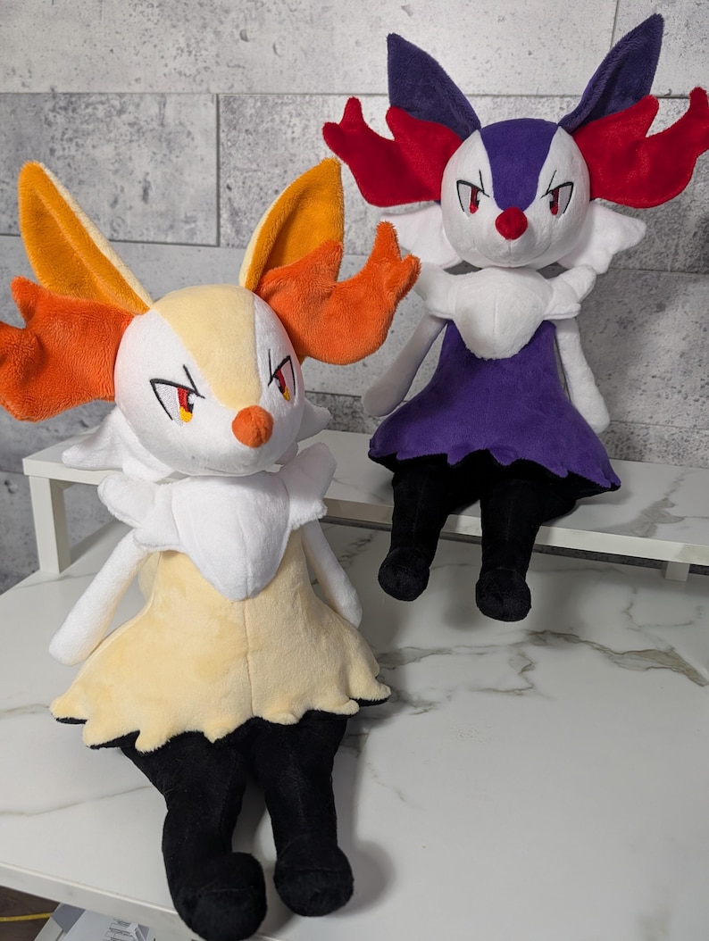Braixen ręcznie robiony pluszak zdjęcie 12