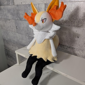 Braixen ręcznie robiony pluszak zdjęcie 2