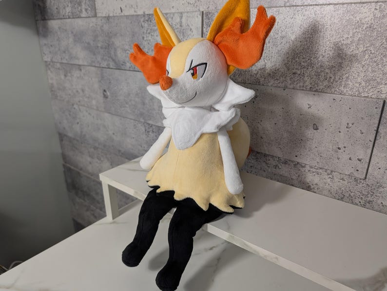 Braixen ręcznie robiony pluszak zdjęcie 2