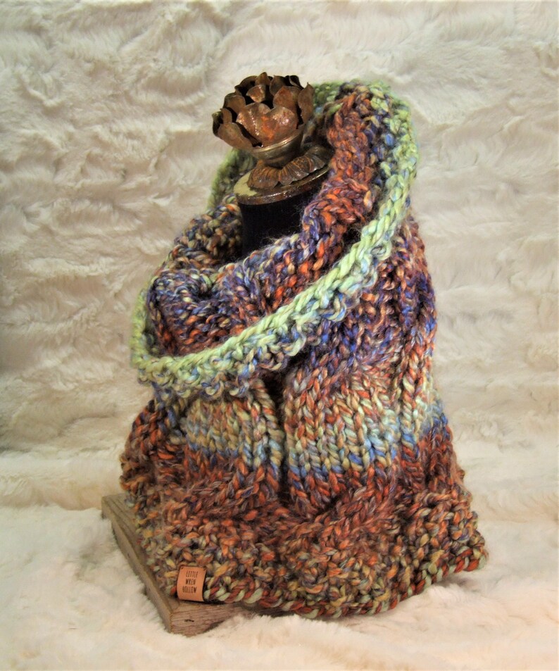 rust strappy back cowl