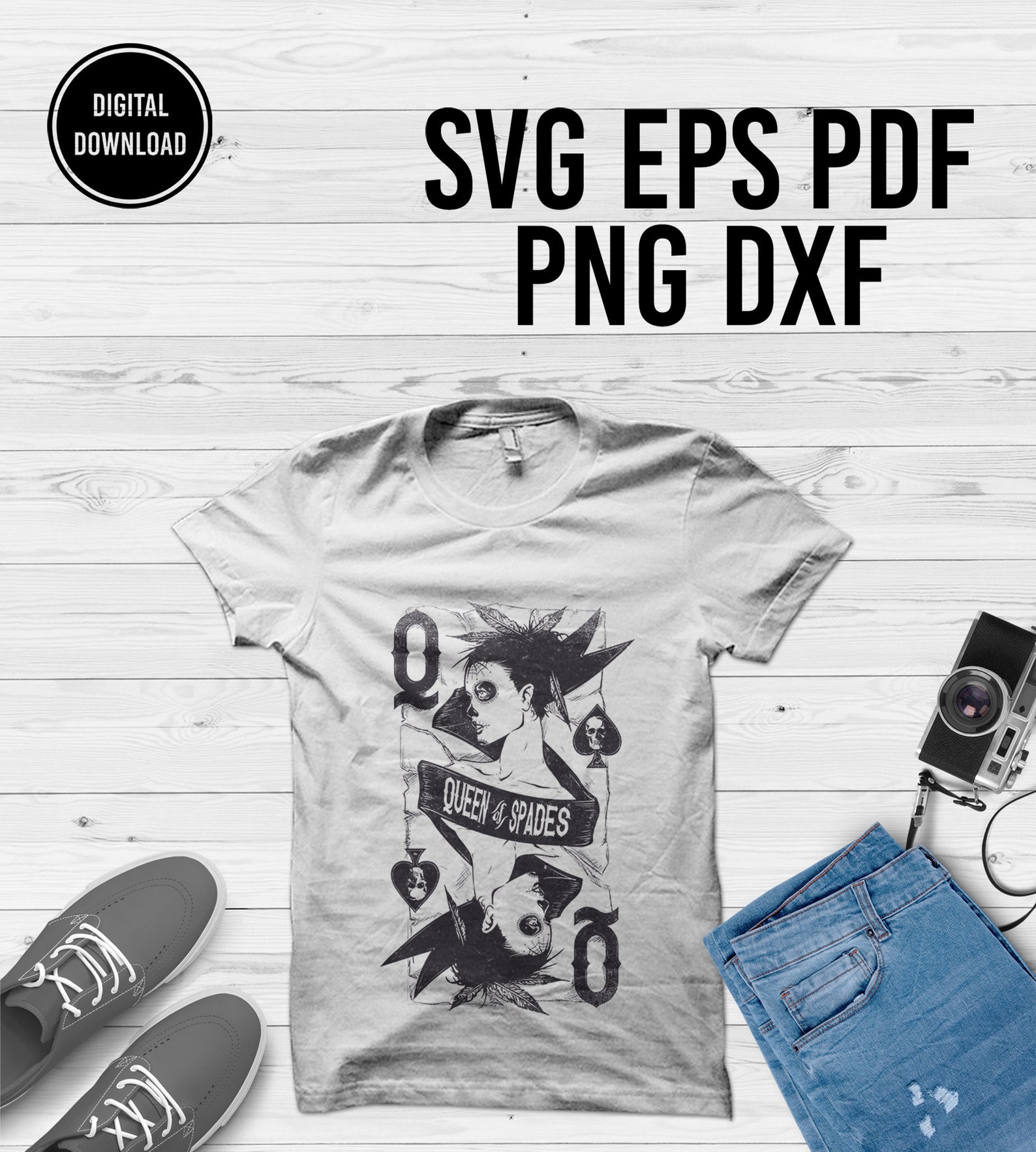 Download Queen of spades svg Card svg poker cards svg playing card ...