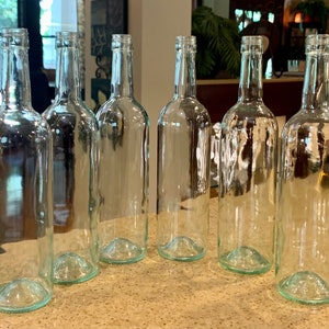 Empty wine bottles, clear wine bottles, wine bottle crafts, wine bottles, wine bottle lights, bottles for lights, bottle crafts