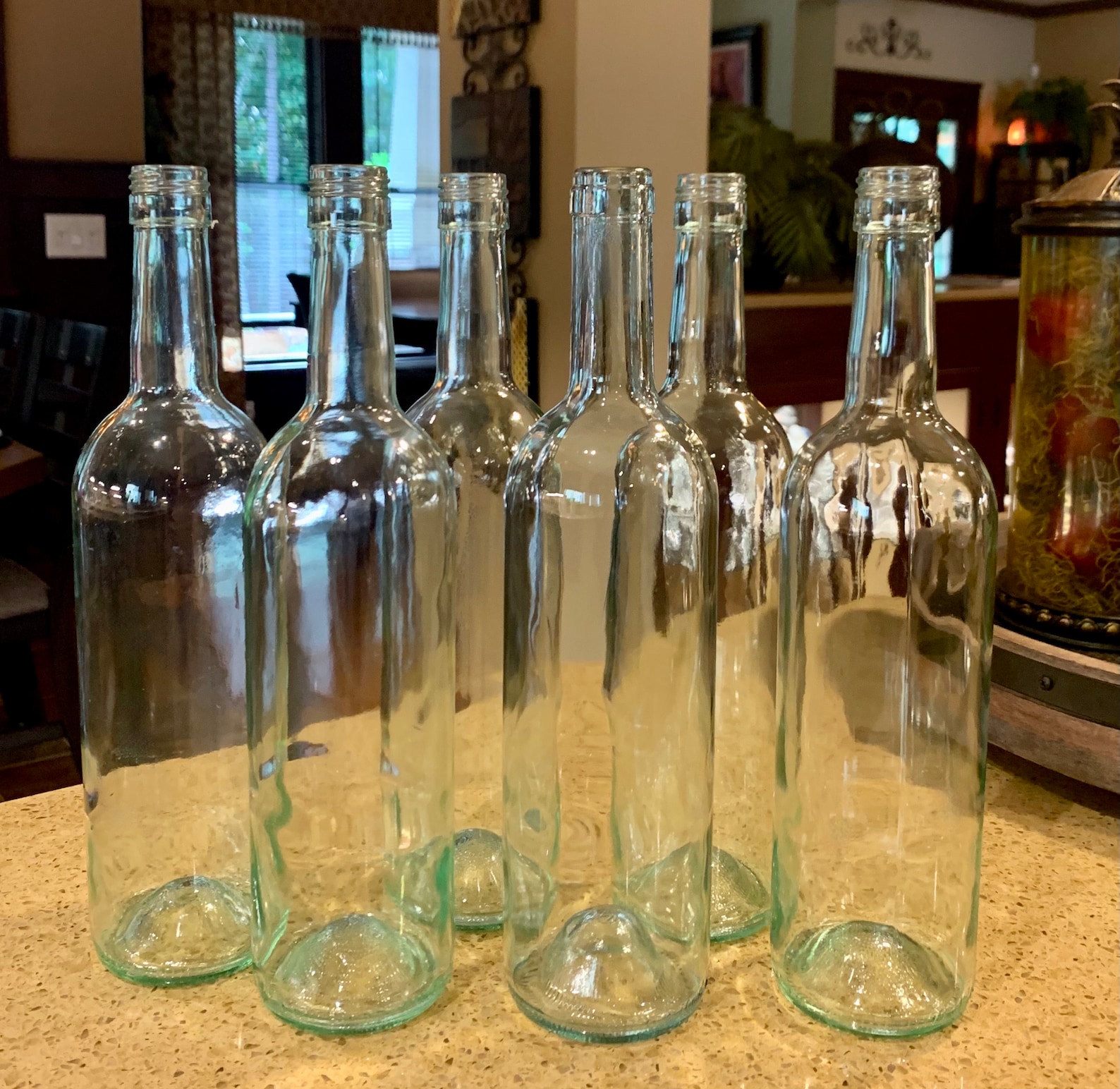 Empty wine bottles clear wine bottles wine bottle crafts Etsy