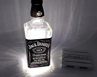 Whisky bottle with light