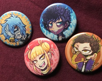 Villains 1.5" BUTTON PINS