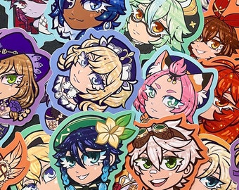 Vinyl Genshin Stickers!