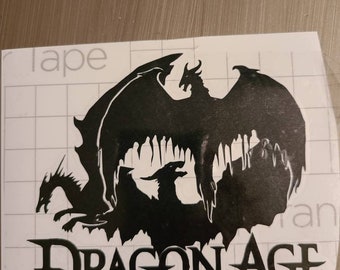 Dragon Age dragon trio decal