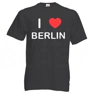 I Love Heart Berlin – Camiseta estampada de algodão de qualidade