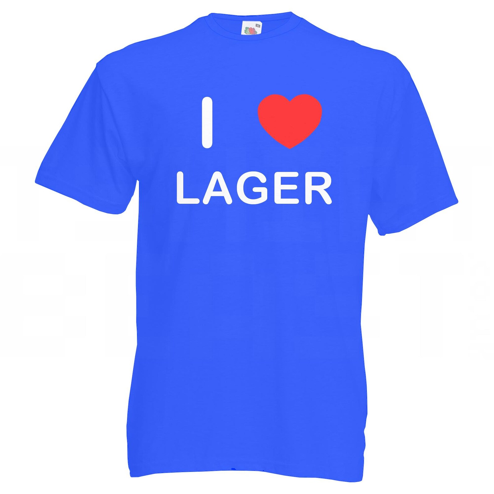 I Love Heart Lager Quality Cotton Printed T Shirt Etsy Sweden
