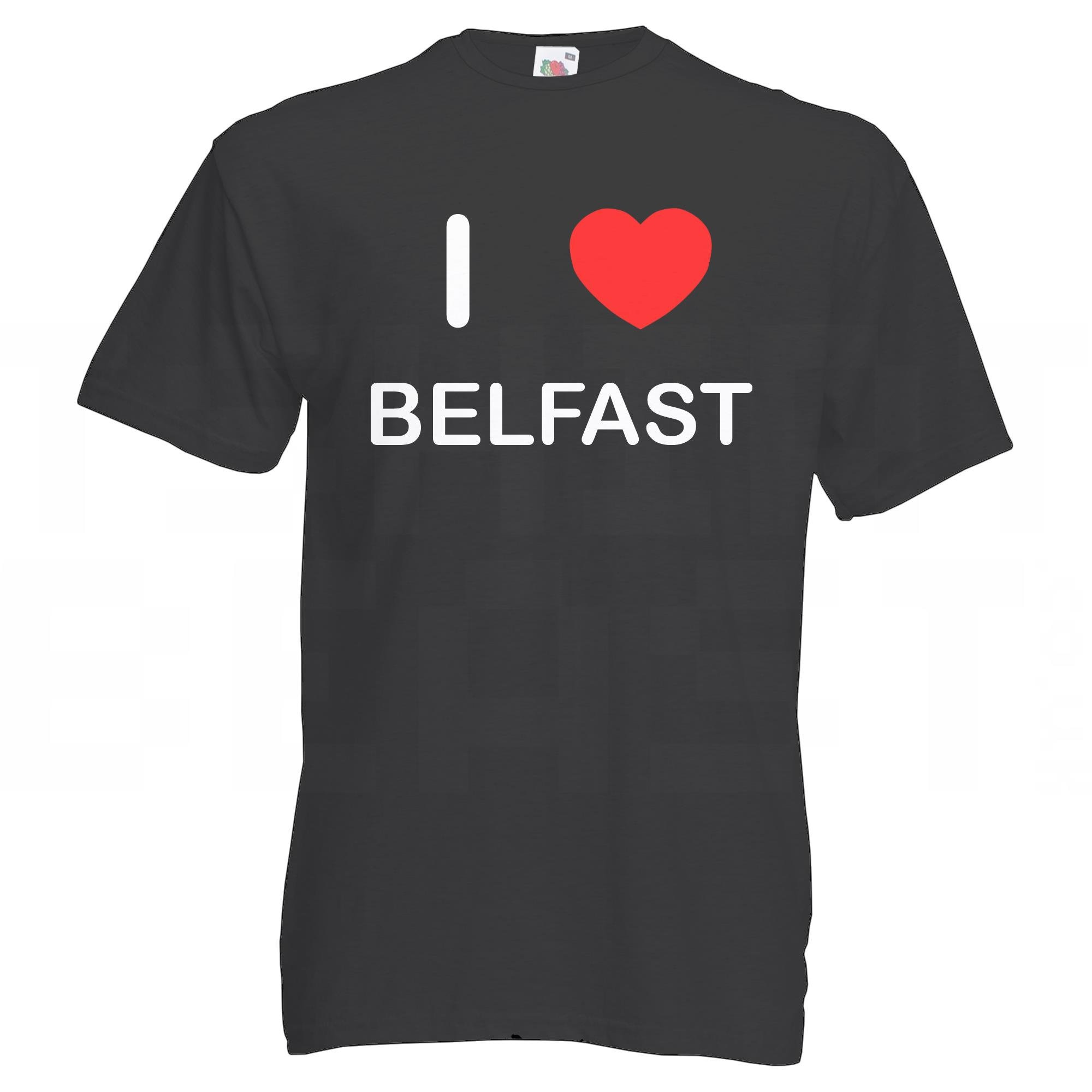 T-shirt 'I Love Heart Belfast' Fruit Of The Loom - Neuf Sans étiquettes