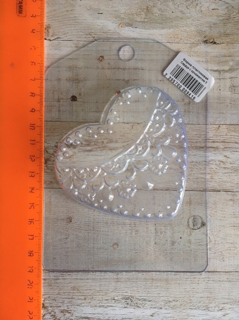 chocolate mold Heart lace pattern2 soap mold bathbomb mold plastic mold