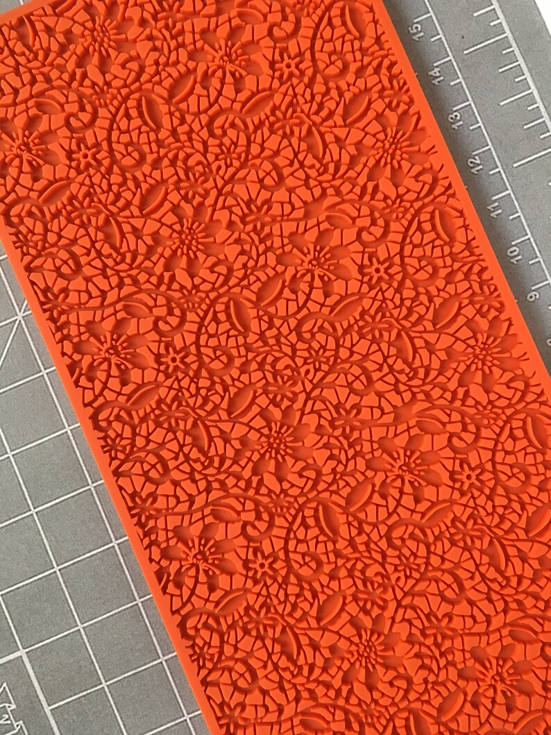 Lace Texture sheet polymer clay texture stamp mould moulds Etsy