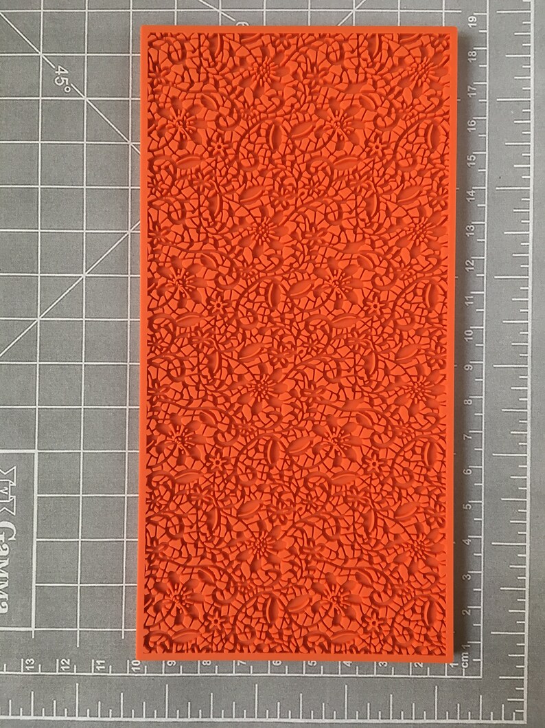Lace Texture sheet polymer clay texture stamp mould moulds Etsy