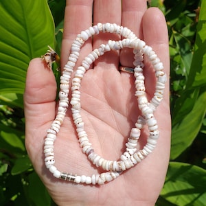 18&quot; Tiger Puka Shell Necklace (1 Necklace)