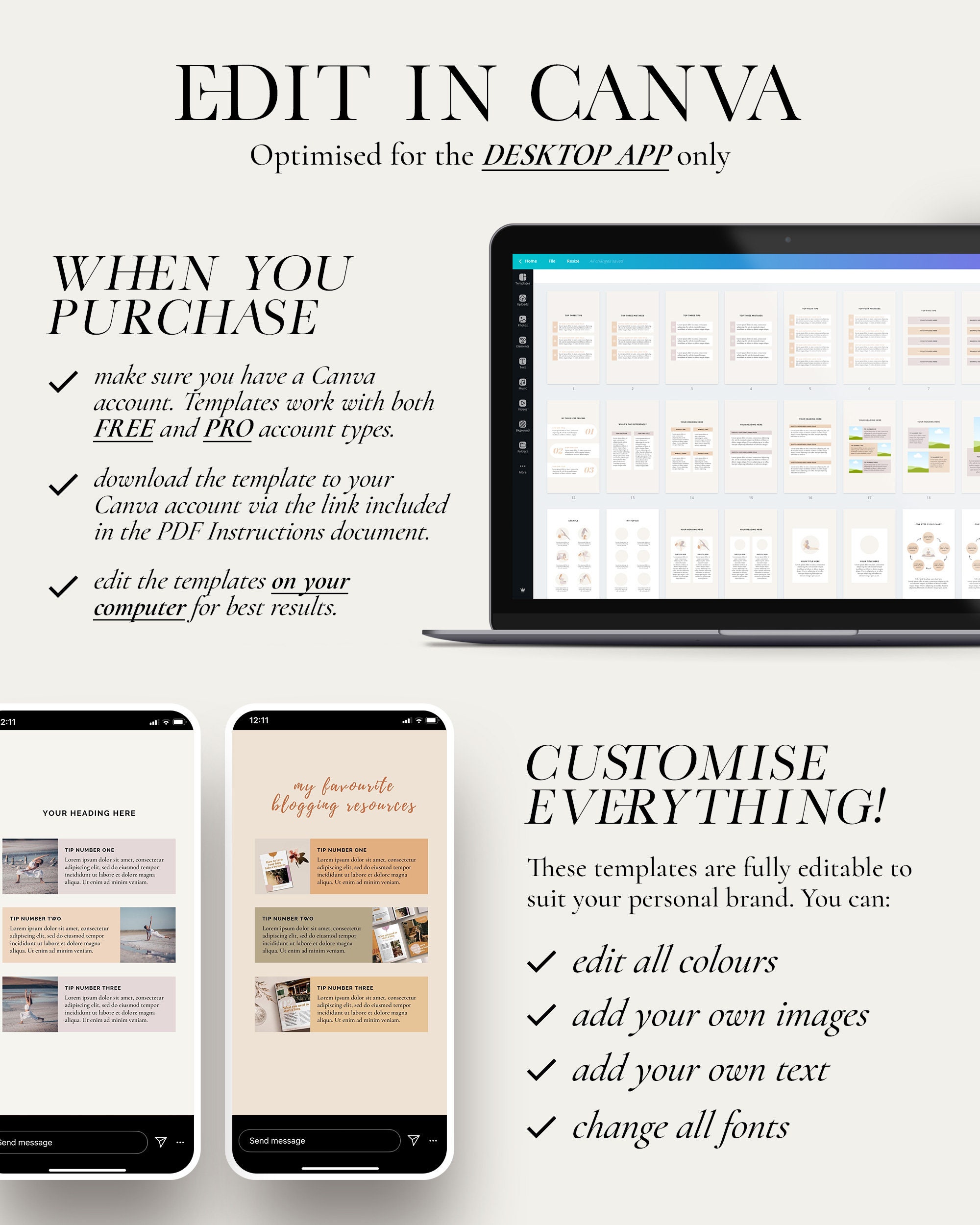 Instagram Story Dark Bronze digital File Abstract IG Story Template ...