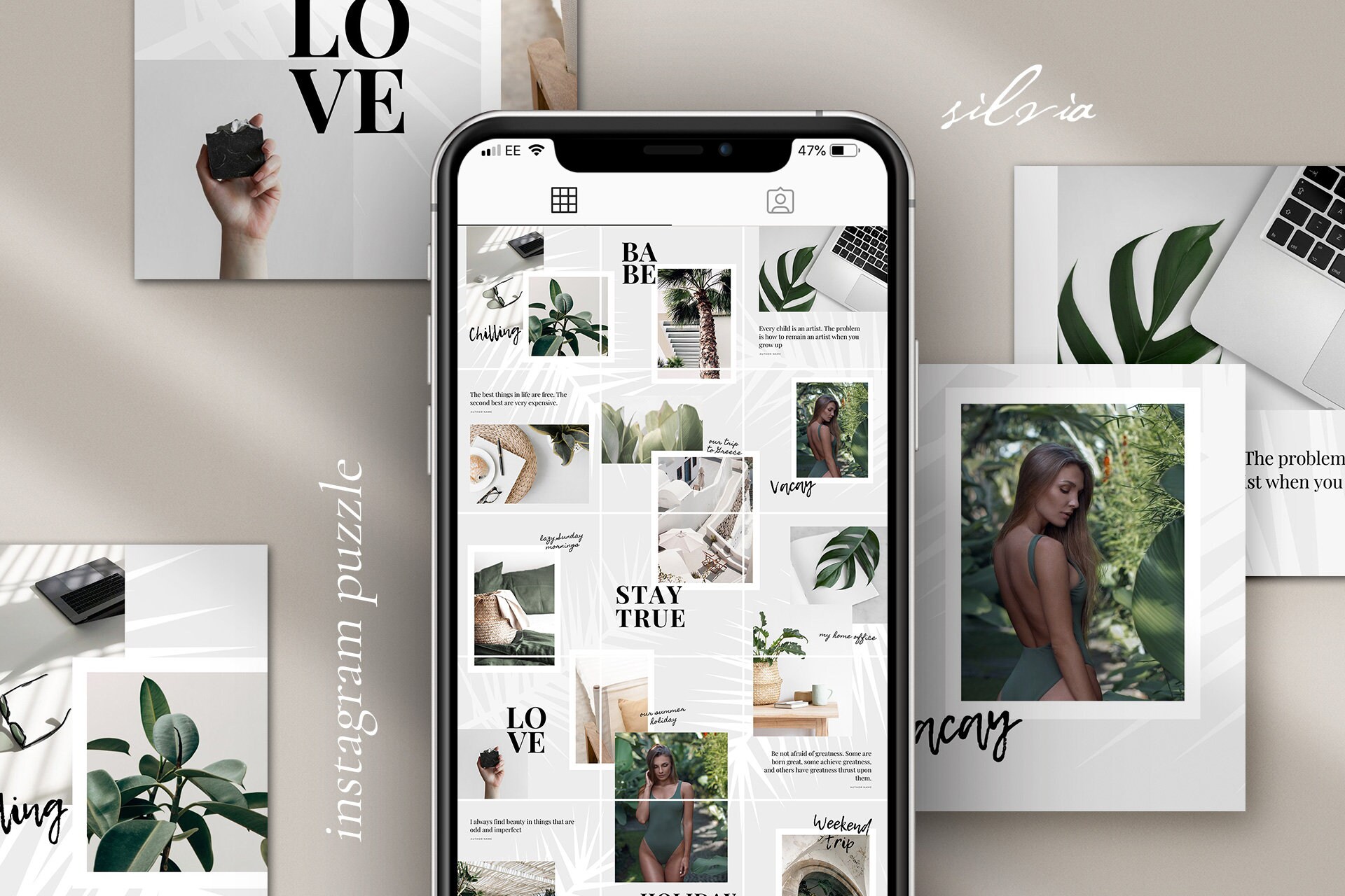 Instagram Template Canva Template Moodboard Template Etsy Singapore