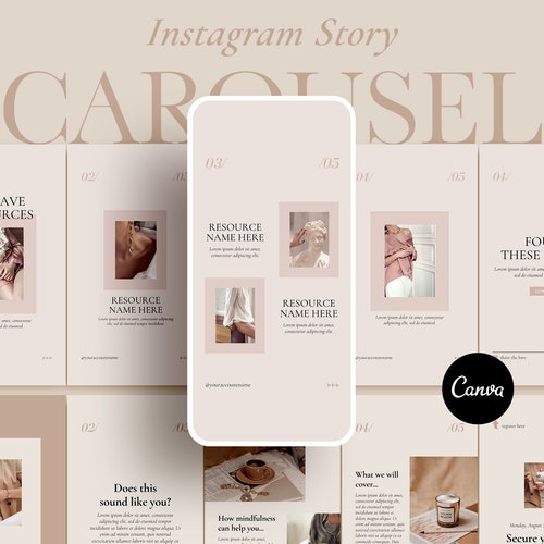 FROST Instagram Canva Template for Product Promotions | Etsy