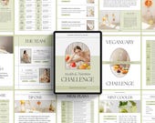 Nutrition Coach Ebook Template: Canva Recipe Book, Detox Program (Digital)