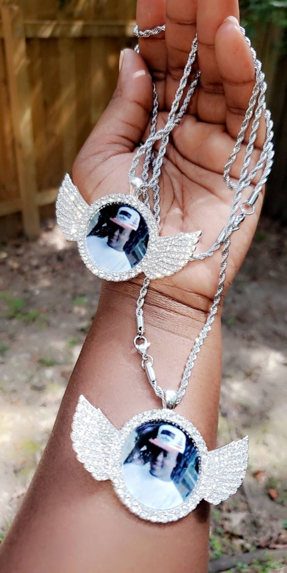 Wing Memorial Necklace Etsy