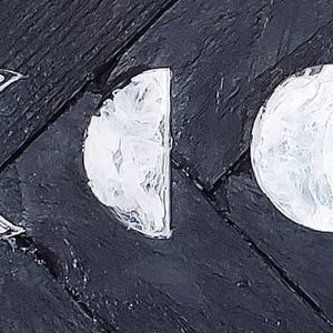 Resin and Wood Moon Phase Wood Wall Art - Etsy