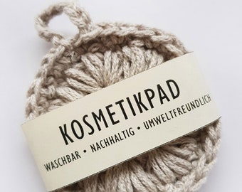 Washable cosmetic pad for reuse: sustainable and environmentally friendly!