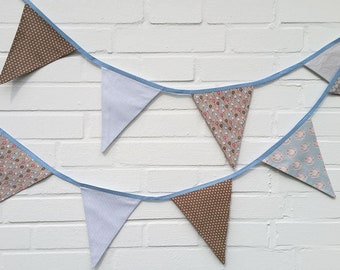 Long pennant chain, 2.90 m for the children's room! Great birth gift!