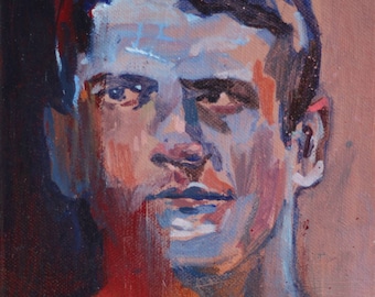 OH BOY (No. 3) // original oil painting - male portrait on canvas
